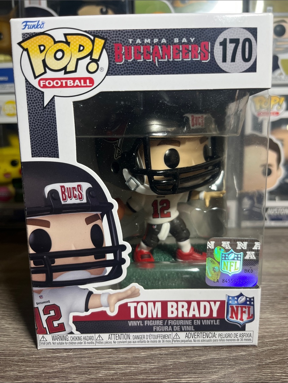 Funko Tom Brady Vinyl Figure - White, Red, Black